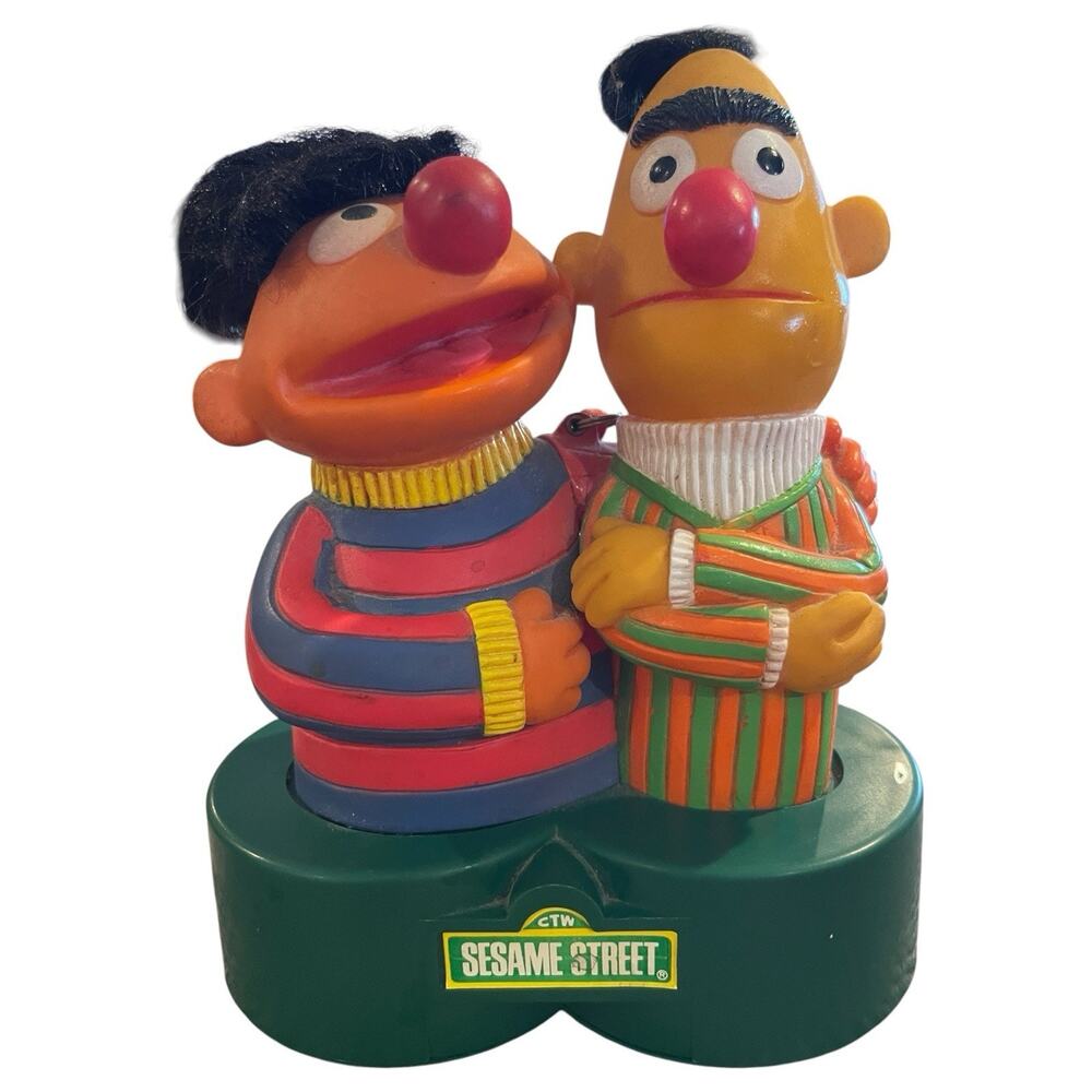 Vintage 1976 Muppets Sesame Street Radio Bert and Ernie Tested WORKING